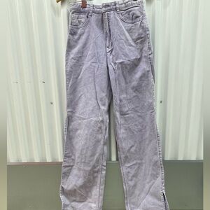 H&M Girls Lavender Wide Coupe High Waist Adjustable Jeana Size 20